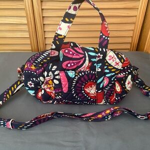 Pre Owned Vera Bradley Quilted Multi Colored Floral Purse/Tote